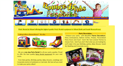 Desktop Screenshot of bounce4kids.com